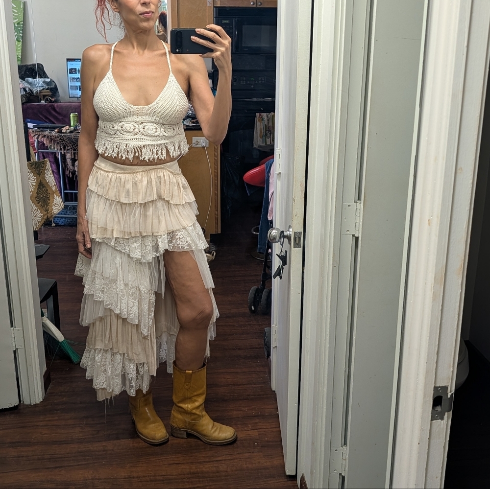 Landis Vtg Tan Leather Campus Distressed Boots Wide 9.5 - Picture 2 of 16